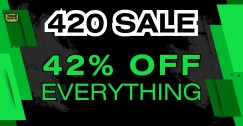 420 SALE - 42% OFF