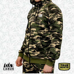 Unisex Zip-Up Camo Hoodie